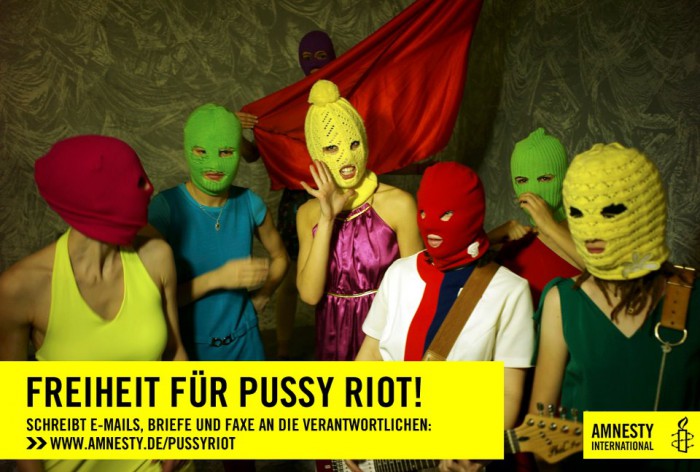 Pussy Riot - Mark's letter in conjunction with Amnesty International